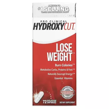 Hydroxycut, Pro Clinical Hydroxycut, для похудения, 72 капсулы с быстрым высвобождением