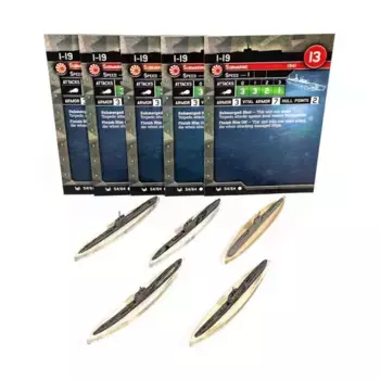 И-19(С)х5, Axis & Allies - Collectible Miniatures Game - War at Sea - Base Set Singles