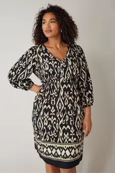 И цветочное платье миди Evans, черный