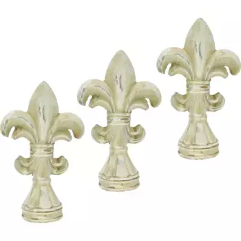 И.ГЕ.А. Декоративная фигурка Французская лилия (набор из 3 шт.) I.Ge.A., цвет natur