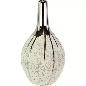 И.ГЕ.А. Декоративная ваза "Керамическая ваза", керамическая ваза, ваза для цветов с точками I.Ge.A., цвет wei/silberfarben