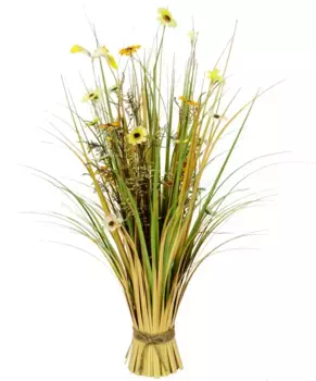 И.ГЕ.А. Искусственная трава "пучок цветущей травы" I.GE.A. 26х65 см, цвет natur