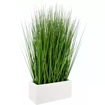 И.ГЕ.А. Искусственная трава «Травка» в керамической чаше I.Ge.A., зеленый