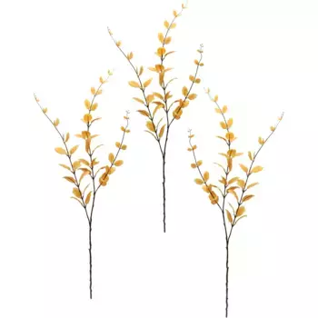 И.ГЕ.А. Искусственная ветка «Эвкалипт», декоративная ветка I.Ge.A., цвет orange
