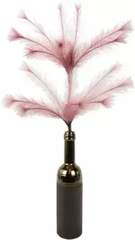И.ГЕ.А. Искусственная ветка "Перо", В Керамической Вазе I.GE.A. 40х80х28 см, розовый