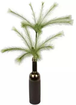 И.ГЕ.А. Искусственная ветка "Перо", В Керамической Вазе I.GE.A. 40х80х28 см, зеленый