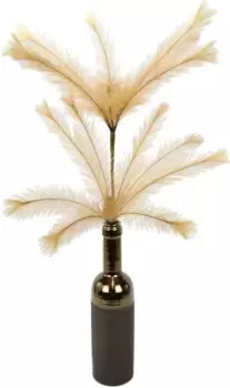 И.ГЕ.А. Искусственная ветка "Перо", В Керамической Вазе I.GE.A. 40х80х28 см, цвет orange