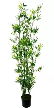 И.ГЕ.А. Искусственное растение "Бамбук в горшке" I.GE.A. 34х180 см, зеленый