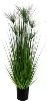 И.ГЕ.А. Искусственное растение "Кипрская трава в горшке" I.GE.A. 32х150 см, зеленый