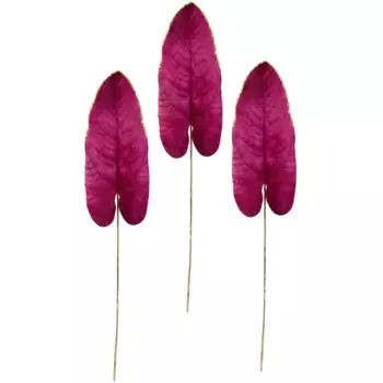 И.ГЕ.А. Искусственный цветок «Лист Стрелиции», искусственная ветка, набор 2 шт I.Ge.A., цвет dunkelrot