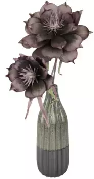 И.ГЕ.А. Искусственный цветок "Магнолия" в керамической вазе I.GE.A. 25х65х20 см, цвет burgund