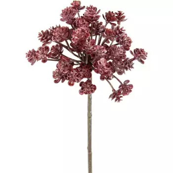 И.ГЕ.А. Искусственный цветок «Укроп», ветка металлического чертополоха, искусственные ветки, набор из 3 шт I.Ge.A., красный