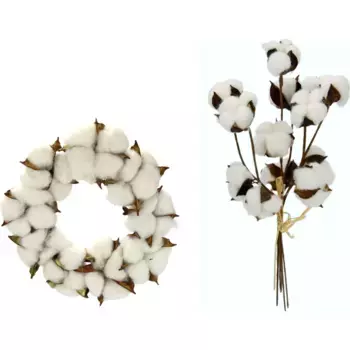 И.ГЕ.А. Искусственный венок «Венок/Пачок», хлопок I.Ge.A., белый