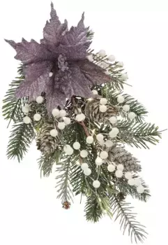 И.ГЕ.А. Композиция из зимних искусственных растений I.GE.A. 24х42 см, лиловый