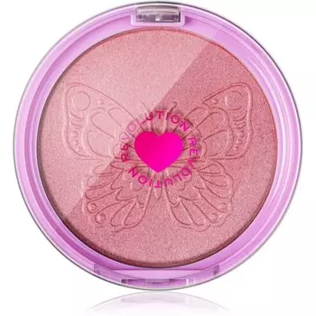 I Heart Revolution, Компактный пудровый хайлайтер Butterfly, оттенок Butterfly Radiance, 10 г