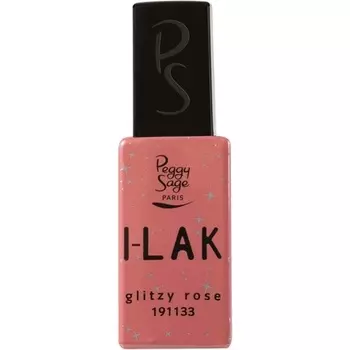 I-Lak 191133 Профессиональный полуперманентный лак для ногтей 11 мл сверкающий розовый, Peggy Sage