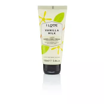 I Love Scented Hand & Nail Cream Vanilla Milk увлажняющий крем для рук и ногтей 100мл