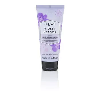 I Love Scented Hand & Nail Cream Violet Dreams увлажняющий крем для рук и ногтей 100мл