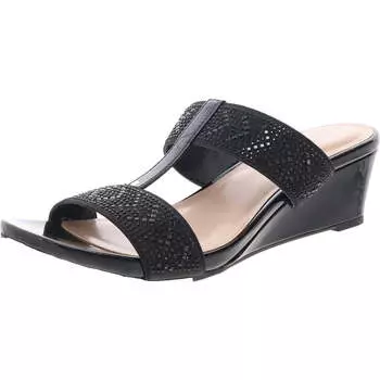 I Luv It 2 женские сандалии с Т-образным ремешком на танкетке Bandolino, черный