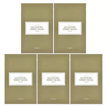 I'm From, Mugwork, тканевая маска, 5 шт., по 23 мл (0,77 жидк. унции)