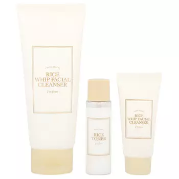 I'm From, Набор очищающих средств для лица Rice Whip, набор из 3 предметов