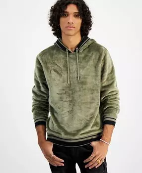 И.н.к. мужская велюровая худи в рубчик стандартного кроя international concepts, созданная для macy's INC International Concepts, мульти