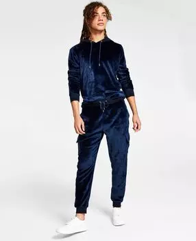 И.н.к. мужские велюровые джоггеры-карго в рубчик стандартной посадки international concepts, созданные для macy's INC International Concepts, мульти