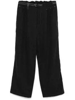 И широкие твидовые брюки Wander And Wander, серый