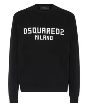 И толстовка с принтом Dsquared2, черный