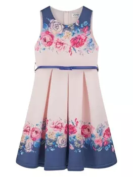 Iame платье с поясом и цветочным принтом, розовый