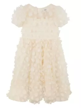 Iame вечернее платье с цветочной аппликацией, желтый