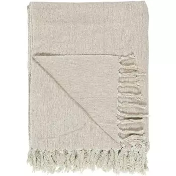 IB Laursen Плед Мальва кремовый в крапинку 130x160 Шерстяное одеяло Хлопковое одеяло