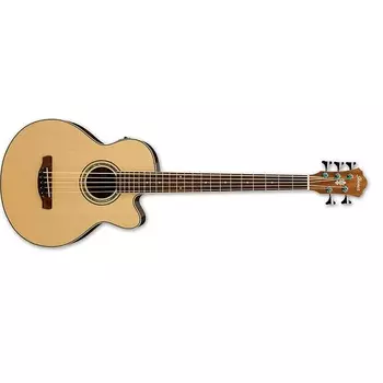 Ibanez AEB105E 5-струнный электро-акустический бас Purpleheart гриф натуральный AEB105ENT