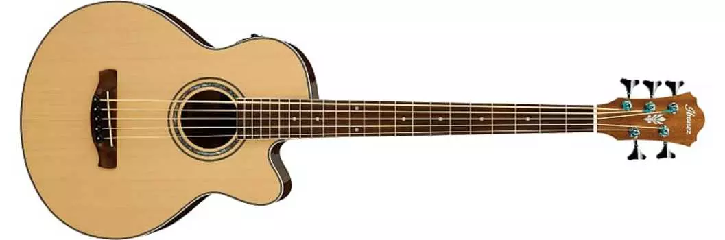 Ibanez AEB105ENT Акустико-электрический бас, натуральный глянец, верхняя дека из ели