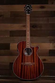 Ibanez AEG62NMH - натуральное красное дерево, глянцевый, серия AEG 6 стр. Ibanez AEG62 6-String Acoustic-Electric Guitar (Right Hand, Natural Mahogany High Gloss)