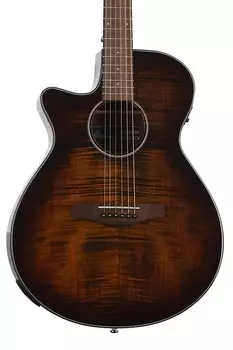 Ibanez AEG70L Акустическая электрогитара для левшей - Tiger Burst High Gloss AEG70LTIH