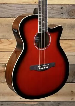 Ibanez AEG7 Акустическая/Электрогитара Transparent Red Sunburst Ibanez AEG7 /Electric Guitar