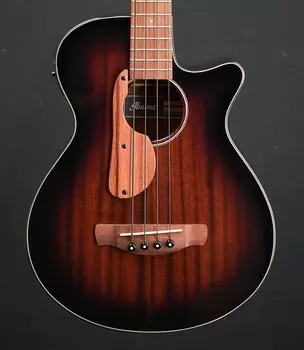 Ibanez AEGB24E Акустическая электрическая бас-гитара AEG - красное дерево Sunburst High Gloss AEGB24EMHS