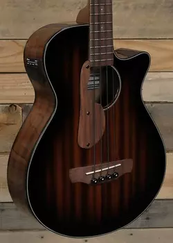 Ibanez AEGB24E Акустическая/электрическая бас-гитара из красного дерева Sunburst Ibanez AEGB24E /Electric Bass
