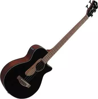 Ibanez AEGB24EBKH 4-струнная акустическая электрическая бас-гитара (правая рука, черный глянцевый) Ibanez AEGB24EBKH 4-String Acoustic Electric Bass Guitar (Right-Hand, Black High Gloss)