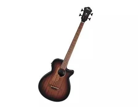 Ibanez AEGB24EMHS Акустическая электрическая бас-гитара из красного дерева Sunburst High Gloss Ibanez AEGB24EMHS Electric Bass Guitar High Gloss