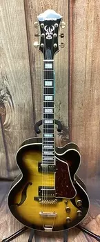 Ibanez AF95FM-AYS Artcore Expressionist Hollow Body Single Cutaway Flamed Maple HH с накладкой из черного дерева Antique Yellow Sunburst