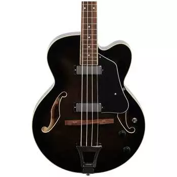 Ibanez AFB200 Artcore Бас-гитара с полым корпусом, прозрачный черный
