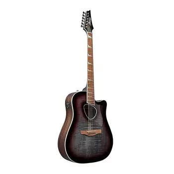 Ibanez Altstar 6-String Acoustic Electric Guitar (Red Doom Burst High Gloss)