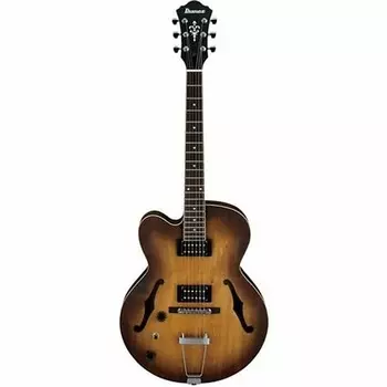 Ibanez Artcore AF55LTF Электрогитара с полым корпусом для левшей, табачная плоская