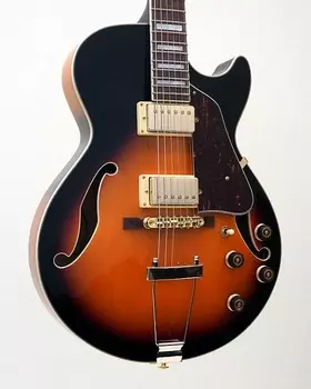 Ibanez Artcore AG75GBS Электрогитара с полым корпусом Коричневый Sunburst Artcore AG75GBS Hollowbody Electric Guitar