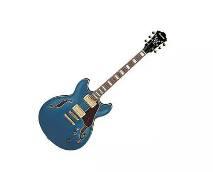 Ibanez AS Стандартная 6-струнная электрическая гитара с полым корпусом прусский синий металлик AS Standard 6 String Hollow Body Electric Guitar