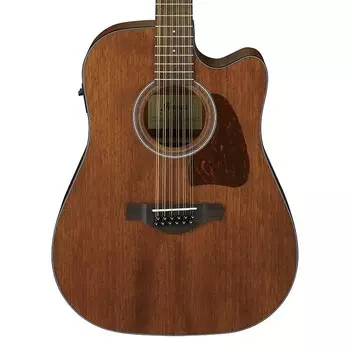 Ibanez AW5412CE Artwood 12-струнная электроакустическая гитара с открытыми порами, натуральный цвет AW5412CEOPN