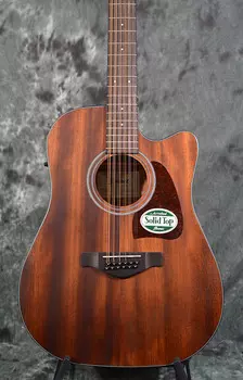 Ibanez AW5412CE-OPN Artwood 12-струнная акустическая электрогитара с БЕСПЛАТНОЙ доставкой в ​​тот же день