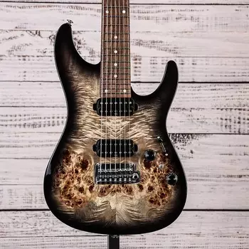 Ibanez AZ427P1PBCKB 7-струнная электрогитара премиум-класса | Угольно-черный взрыв AZ Premium 7str Electric Guitar |